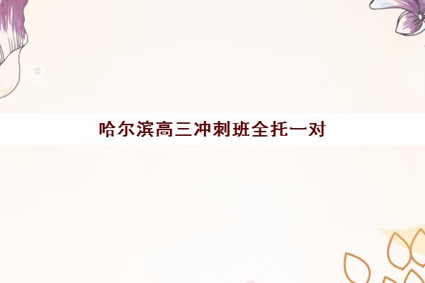 哈尔滨高三冲刺班全托一对一集训营排名前十名有哪些？2025年最新权威榜单与择校指南