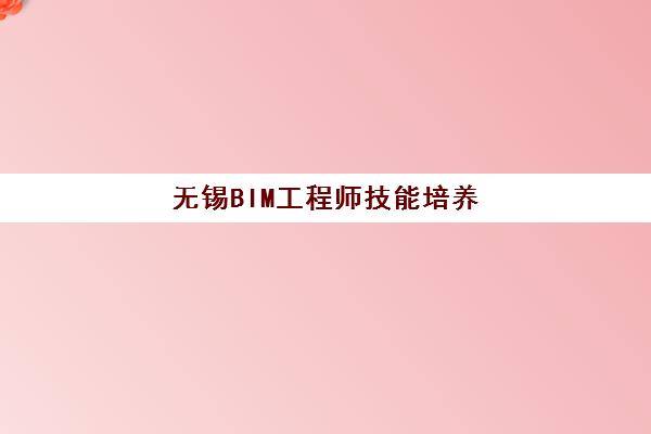 无锡BIM工程师技能培养课程封闭学校排名一览表如何查询？2025年最新权威排名、择校指南与成功案例全解析