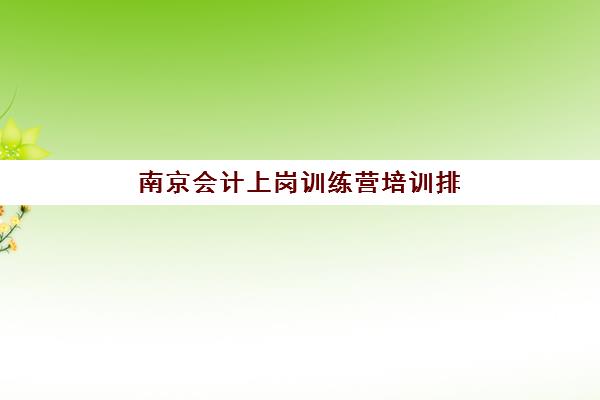 南京会计上岗训练营培训排名第一的学校如何选择？2025年最新权威榜单解读、择校标准与成功案例全指南