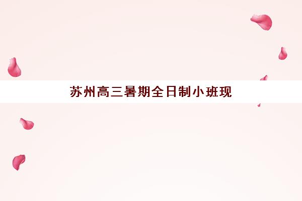 苏州高三暑期全日制小班现场确认时间2025如何精准掌握？最新时间表解析、确认流程与备考全攻略