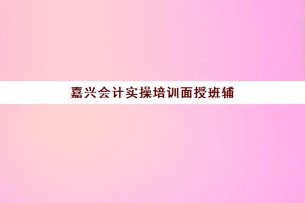 嘉兴会计实操培训面授班辅导班学费一般多少钱？2025年最新收费标准与性价比分析指南