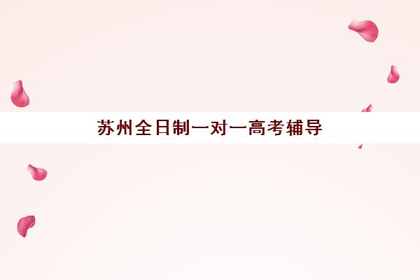 苏州全日制一对一高考辅导报名时间及流程如何安排？2025年最新时间表与详细步骤解析