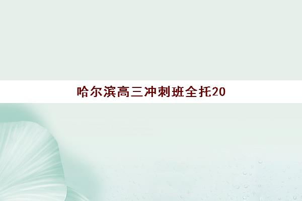 哈尔滨高三冲刺班全托2025考试地点如何查询？最新考场分布与备考全攻略