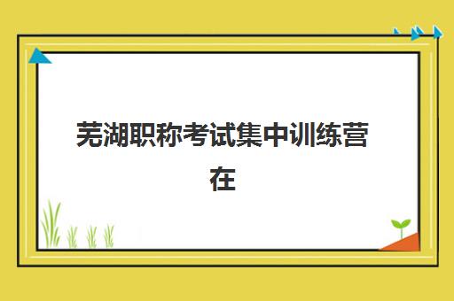 芜湖职称考试集中训练营在哪个学校比较好？2025年最新排名、择校标准与成功案例全解析