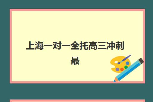上海一对一全托高三冲刺最好辅导学校如何选？2025年最新排名、择校指南与提分全攻略